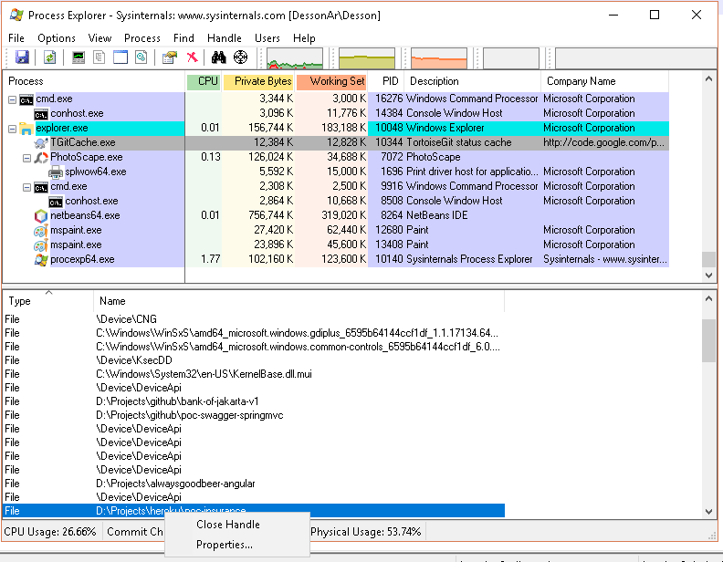 use process monitor to look for long file names