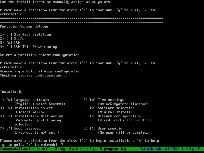 Use LVM Partition Scheme